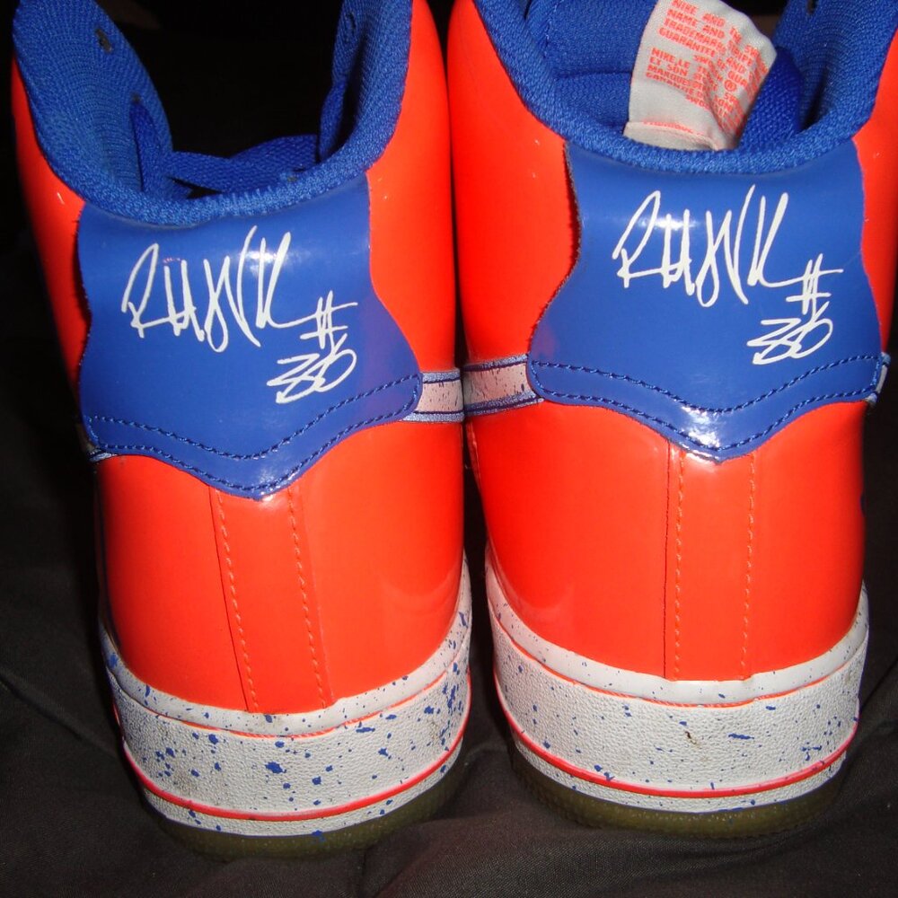 Nike Air Force 1 High Sheed CMFT Premium RW QS Sz 9.5 Pre-Owned NO BOX NY Knicks - Picture 9 of 13